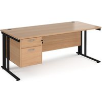 Click to view product details and reviews for Office Desk Rectangular Desk 1800mm With Pedestal Beech Top With Black Frame 800mm Depth Maestro 25 Mcm18p2kb. Click to view product details and reviews for Office Desk Rectangular Desk 1800mm With Pedestal Beech Top With Black Frame 800mm Depth Maestro 25 Mcm18p2kb.