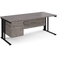 Click to view product details and reviews for Maestro 25 Straight Desk 1800mm X 800mm With 2 Drawer Pedestal Black Cable Managed Leg Frame Grey Oak Top. Click to view product details and reviews for Maestro 25 Straight Desk 1800mm X 800mm With 2 Drawer Pedestal Black Cable Managed Leg Frame Grey Oak Top.