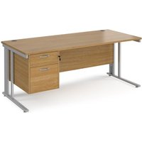 Click to view product details and reviews for Office Desk Rectangular Desk 1800mm With Pedestal Oak Top With Silver Frame 800mm Depth Maestro 25 Mcm18p2so. Click to view product details and reviews for Office Desk Rectangular Desk 1800mm With Pedestal Oak Top With Silver Frame 800mm Depth Maestro 25 Mcm18p2so.