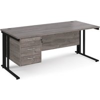 Click to view product details and reviews for Maestro 25 Straight Desk 1800mm X 800mm With 3 Drawer Pedestal Black Cable Managed Leg Frame Grey Oak Top. Click to view product details and reviews for Maestro 25 Straight Desk 1800mm X 800mm With 3 Drawer Pedestal Black Cable Managed Leg Frame Grey Oak Top.