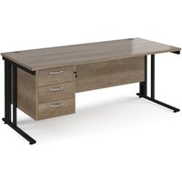 Click to view product details and reviews for Maestro 25 Straight Desk 1800mm X 800mm With 3 Drawer Pedestal Black Cable Managed Leg Frame Nebraska Oak Top. Click to view product details and reviews for Maestro 25 Straight Desk 1800mm X 800mm With 3 Drawer Pedestal Black Cable Managed Leg Frame Nebraska Oak Top.