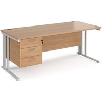 Click to view product details and reviews for Office Desk Rectangular Desk 1800mm With Pedestal Beech Top With White Frame 800mm Depth Maestro 25 Mcm18p3whb. Click to view product details and reviews for Office Desk Rectangular Desk 1800mm With Pedestal Beech Top With White Frame 800mm Depth Maestro 25 Mcm18p3whb.