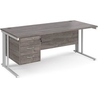 Click to view product details and reviews for Maestro 25 Straight Desk 1800mm X 800mm With 3 Drawer Pedestal White Cable Managed Leg Frame Grey Oak Top. Click to view product details and reviews for Maestro 25 Straight Desk 1800mm X 800mm With 3 Drawer Pedestal White Cable Managed Leg Frame Grey Oak Top.