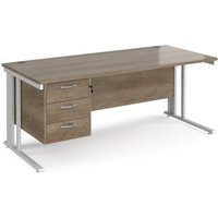 Click to view product details and reviews for Maestro 25 Straight Desk 1800mm X 800mm With 3 Drawer Pedestal White Cable Managed Leg Frame Nebraska Oak Top. Click to view product details and reviews for Maestro 25 Straight Desk 1800mm X 800mm With 3 Drawer Pedestal White Cable Managed Leg Frame Nebraska Oak Top.