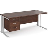 Click to view product details and reviews for Office Desk Rectangular Desk 1800mm With Pedestal Walnut Top With White Frame 800mm Depth Maestro 25 Mcm18p3whw. Click to view product details and reviews for Office Desk Rectangular Desk 1800mm With Pedestal Walnut Top With White Frame 800mm Depth Maestro 25 Mcm18p3whw.