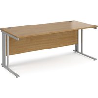 Click to view product details and reviews for Office Desk 1800mm Rectangular Desk With Cable Managed Leg Oak Tops With Silver Frames Maestro 25. Click to view product details and reviews for Office Desk 1800mm Rectangular Desk With Cable Managed Leg Oak Tops With Silver Frames Maestro 25.