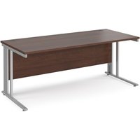 Click to view product details and reviews for Office Desk 1800mm Rectangular Desk With Cable Managed Leg Walnut Tops With Silver Frames Maestro 25. Click to view product details and reviews for Office Desk 1800mm Rectangular Desk With Cable Managed Leg Walnut Tops With Silver Frames Maestro 25.