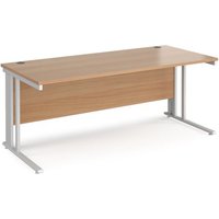 Click to view product details and reviews for Office Desk 1800mm Rectangular Desk With Cable Managed Leg Beech Tops With White Frames Maestro 25. Click to view product details and reviews for Office Desk 1800mm Rectangular Desk With Cable Managed Leg Beech Tops With White Frames Maestro 25.