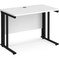 Click to view product details and reviews for Office Desk 1000mm Rectangular Desk With Cable Managed Leg White Tops With Black Frames 600mm Depth Maestro 25. Click to view product details and reviews for Office Desk 1000mm Rectangular Desk With Cable Managed Leg White Tops With Black Frames 600mm Depth Maestro 25.
