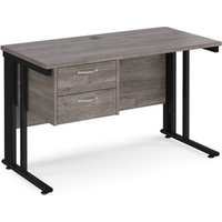 Click to view product details and reviews for Maestro 25 Straight Desk 1200mm X 600mm With 2 Drawer Pedestal Black Cable Managed Leg Frame Leg Grey Oak Top. Click to view product details and reviews for Maestro 25 Straight Desk 1200mm X 600mm With 2 Drawer Pedestal Black Cable Managed Leg Frame Leg Grey Oak Top.