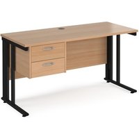 Click to view product details and reviews for Office Desk Rectangular Desk 1400mm With Pedestal Beech Top With Black Frame 600mm Depth Maestro 25 Mcm614p2kb. Click to view product details and reviews for Office Desk Rectangular Desk 1400mm With Pedestal Beech Top With Black Frame 600mm Depth Maestro 25 Mcm614p2kb.
