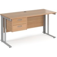 Click to view product details and reviews for Office Desk Rectangular Desk 1400mm With Pedestal Beech Top With Silver Frame 600mm Depth Maestro 25 Mcm614p2sb. Click to view product details and reviews for Office Desk Rectangular Desk 1400mm With Pedestal Beech Top With Silver Frame 600mm Depth Maestro 25 Mcm614p2sb.