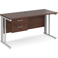 Click to view product details and reviews for Office Desk Rectangular Desk 1400mm With Pedestal Walnut Top With White Frame 600mm Depth Maestro 25 Mcm614p2whw. Click to view product details and reviews for Office Desk Rectangular Desk 1400mm With Pedestal Walnut Top With White Frame 600mm Depth Maestro 25 Mcm614p2whw.