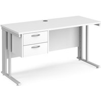Click to view product details and reviews for Office Desk Rectangular Desk 1400mm With Pedestal White Top With White Frame 600mm Depth Maestro 25 Mcm614p2whwh. Click to view product details and reviews for Office Desk Rectangular Desk 1400mm With Pedestal White Top With White Frame 600mm Depth Maestro 25 Mcm614p2whwh.