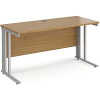 Click to view product details and reviews for Office Desk 1400mm Rectangular Desk With Cable Managed Leg Oak Tops With Silver Frames 600mm Depth Maestro 25. Click to view product details and reviews for Office Desk 1400mm Rectangular Desk With Cable Managed Leg Oak Tops With Silver Frames 600mm Depth Maestro 25.