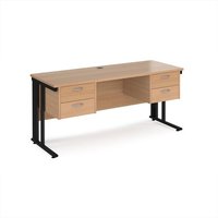 Click to view product details and reviews for Office Desk Rectangular Desk 1600mm With Double Pedestal Beech Top With Black Frame 600mm Depth Maestro 25 Mcm616p22kb. Click to view product details and reviews for Office Desk Rectangular Desk 1600mm With Double Pedestal Beech Top With Black Frame 600mm Depth Maestro 25 Mcm616p22kb.