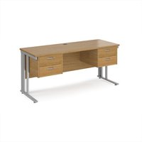 Click to view product details and reviews for Office Desk Rectangular Desk 1600mm With Double Pedestal Oak Top With Silver Frame 600mm Depth Maestro 25 Mcm616p22so. Click to view product details and reviews for Office Desk Rectangular Desk 1600mm With Double Pedestal Oak Top With Silver Frame 600mm Depth Maestro 25 Mcm616p22so.
