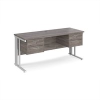 Click to view product details and reviews for Maestro 25 Straight Desk 1600mm X 600mm With Two X 2 Drawer Pedestals White Cable Managed Leg Frame Leg Grey Oak Top. Click to view product details and reviews for Maestro 25 Straight Desk 1600mm X 600mm With Two X 2 Drawer Pedestals White Cable Managed Leg Frame Leg Grey Oak Top.
