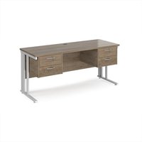 Click to view product details and reviews for Maestro 25 Straight Desk 1600mm X 600mm With Two X 2 Drawer Pedestals White Cable Managed Leg Frame Leg Nebraska Oak Top. Click to view product details and reviews for Maestro 25 Straight Desk 1600mm X 600mm With Two X 2 Drawer Pedestals White Cable Managed Leg Frame Leg Nebraska Oak Top.