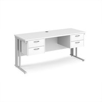 Click to view product details and reviews for Office Desk Rectangular Desk 1600mm With Double Pedestal White Top With White Frame 600mm Depth Maestro 25 Mcm616p22whwh. Click to view product details and reviews for Office Desk Rectangular Desk 1600mm With Double Pedestal White Top With White Frame 600mm Depth Maestro 25 Mcm616p22whwh.