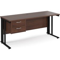 Click to view product details and reviews for Office Desk Rectangular Desk 1600mm With Pedestal Walnut Top With Black Frame 600mm Depth Maestro 25 Mcm616p2kw. Click to view product details and reviews for Office Desk Rectangular Desk 1600mm With Pedestal Walnut Top With Black Frame 600mm Depth Maestro 25 Mcm616p2kw.