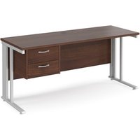 Click to view product details and reviews for Office Desk Rectangular Desk 1600mm With Pedestal Walnut Top With White Frame 600mm Depth Maestro 25 Mcm616p2whw. Click to view product details and reviews for Office Desk Rectangular Desk 1600mm With Pedestal Walnut Top With White Frame 600mm Depth Maestro 25 Mcm616p2whw.