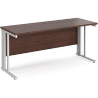 Click to view product details and reviews for Office Desk 1600mm Rectangular Desk With Cable Managed Leg Walnut Tops With White Frames 600mm Depth Maestro 25. Click to view product details and reviews for Office Desk 1600mm Rectangular Desk With Cable Managed Leg Walnut Tops With White Frames 600mm Depth Maestro 25.