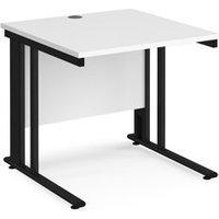 Click to view product details and reviews for Office Desk 800mm Rectangular Desk With Cable Managed Leg White Tops With Black Frames 800mm Depth Maestro 25. Click to view product details and reviews for Office Desk 800mm Rectangular Desk With Cable Managed Leg White Tops With Black Frames 800mm Depth Maestro 25.