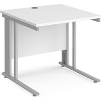 Click to view product details and reviews for Office Desk 800mm Rectangular Desk With Cable Managed Leg White Tops With Silver Frames 800mm Depth Maestro 25. Click to view product details and reviews for Office Desk 800mm Rectangular Desk With Cable Managed Leg White Tops With Silver Frames 800mm Depth Maestro 25.