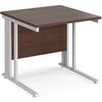 Click to view product details and reviews for Office Desk 800mm Rectangular Desk With Cable Managed Leg Walnut Tops With White Frames 800mm Depth Maestro 25. Click to view product details and reviews for Office Desk 800mm Rectangular Desk With Cable Managed Leg Walnut Tops With White Frames 800mm Depth Maestro 25.