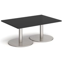 Click to view product details and reviews for Monza Rectangular Coffee Table With Flat Round Brushed Steel Bases 1200mm X 800mm Black. Click to view product details and reviews for Monza Rectangular Coffee Table With Flat Round Brushed Steel Bases 1200mm X 800mm Black.