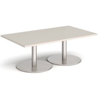 Click to view product details and reviews for Monza Rectangular Coffee Table With Flat Round Brushed Steel Bases 1400mm X 800mm Light Grey. Click to view product details and reviews for Monza Rectangular Coffee Table With Flat Round Brushed Steel Bases 1400mm X 800mm Light Grey.