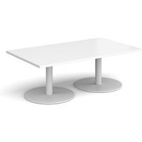 Click to view product details and reviews for Monza Rectangular Coffee Table With Flat Round White Bases 1400mm X 800mm White. Click to view product details and reviews for Monza Rectangular Coffee Table With Flat Round White Bases 1400mm X 800mm White.