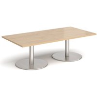 Click to view product details and reviews for Monza Rectangular Coffee Table With Flat Round Brushed Steel Bases 1600mm X 800mm Kendal Oak. Click to view product details and reviews for Monza Rectangular Coffee Table With Flat Round Brushed Steel Bases 1600mm X 800mm Kendal Oak.