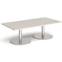 Click to view product details and reviews for Monza Rectangular Coffee Table With Flat Round Brushed Steel Bases 1600mm X 800mm Light Grey. Click to view product details and reviews for Monza Rectangular Coffee Table With Flat Round Brushed Steel Bases 1600mm X 800mm Light Grey.