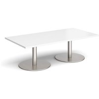 Click to view product details and reviews for Monza Rectangular Coffee Table With Flat Round Brushed Steel Bases 1600mm X 800mm White. Click to view product details and reviews for Monza Rectangular Coffee Table With Flat Round Brushed Steel Bases 1600mm X 800mm White.
