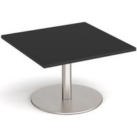 Click to view product details and reviews for Monza Square Coffee Table With Flat Round Brushed Steel Base 800mm Black. Click to view product details and reviews for Monza Square Coffee Table With Flat Round Brushed Steel Base 800mm Black.