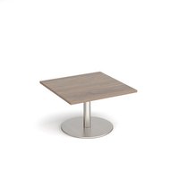 Click to view product details and reviews for Monza Square Coffee Table With Flat Round Brushed Steel Base 800mm Barcelona Walnut. Click to view product details and reviews for Monza Square Coffee Table With Flat Round Brushed Steel Base 800mm Barcelona Walnut.
