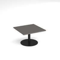 Click to view product details and reviews for Monza Square Coffee Table With Flat Round Black Base 800mm Onyx Grey. Click to view product details and reviews for Monza Square Coffee Table With Flat Round Black Base 800mm Onyx Grey.
