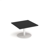 Click to view product details and reviews for Monza Square Coffee Table With Flat Round White Base 800mm Black. Click to view product details and reviews for Monza Square Coffee Table With Flat Round White Base 800mm Black.