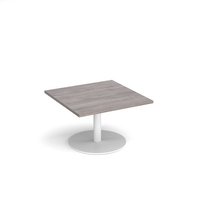 Click to view product details and reviews for Monza Square Coffee Table With Flat Round White Base 800mm Grey Oak. Click to view product details and reviews for Monza Square Coffee Table With Flat Round White Base 800mm Grey Oak.