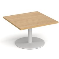 Click to view product details and reviews for Monza Square Coffee Table With Flat Round White Base 800mm Oak. Click to view product details and reviews for Monza Square Coffee Table With Flat Round White Base 800mm Oak.