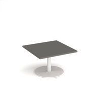 Click to view product details and reviews for Monza Square Coffee Table With Flat Round White Base 800mm Onyx Grey. Click to view product details and reviews for Monza Square Coffee Table With Flat Round White Base 800mm Onyx Grey.