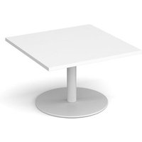 Click to view product details and reviews for Monza Square Coffee Table With Flat Round White Base 800mm White. Click to view product details and reviews for Monza Square Coffee Table With Flat Round White Base 800mm White.