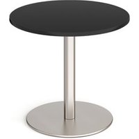 Click to view product details and reviews for Monza Circular Dining Table With Flat Round Brushed Steel Base 800mm Black. Click to view product details and reviews for Monza Circular Dining Table With Flat Round Brushed Steel Base 800mm Black.