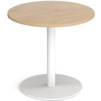 Click to view product details and reviews for Monza Circular Dining Table With Flat Round White Base 800mm Kendal Oak. Click to view product details and reviews for Monza Circular Dining Table With Flat Round White Base 800mm Kendal Oak.