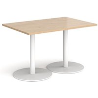 Click to view product details and reviews for Monza Rectangular Dining Table With Flat Round White Bases 1200mm X 800mm Kendal Oak. Click to view product details and reviews for Monza Rectangular Dining Table With Flat Round White Bases 1200mm X 800mm Kendal Oak.