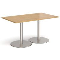Click to view product details and reviews for Monza Rectangular Dining Table With Flat Round Brushed Steel Bases 1400mm X 800mm Oak. Click to view product details and reviews for Monza Rectangular Dining Table With Flat Round Brushed Steel Bases 1400mm X 800mm Oak.