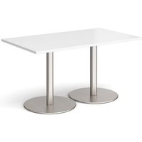 Click to view product details and reviews for Monza Rectangular Dining Table With Flat Round Brushed Steel Bases 1400mm X 800mm White. Click to view product details and reviews for Monza Rectangular Dining Table With Flat Round Brushed Steel Bases 1400mm X 800mm White.