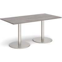 Click to view product details and reviews for Monza Rectangular Dining Table With Flat Round Brushed Steel Bases 1600mm X 800mm Grey Oak. Click to view product details and reviews for Monza Rectangular Dining Table With Flat Round Brushed Steel Bases 1600mm X 800mm Grey Oak.